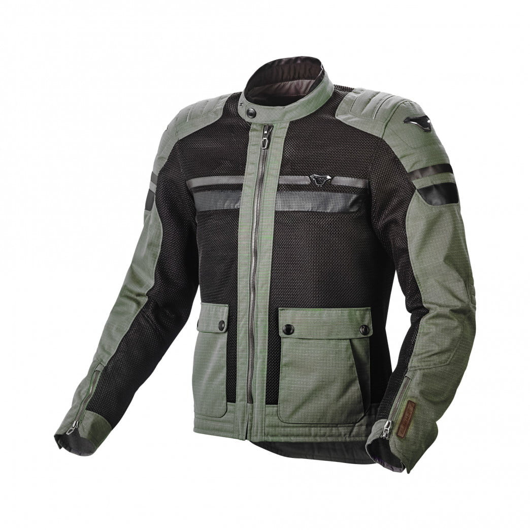 Macna lady textile mc-jacket fluent green