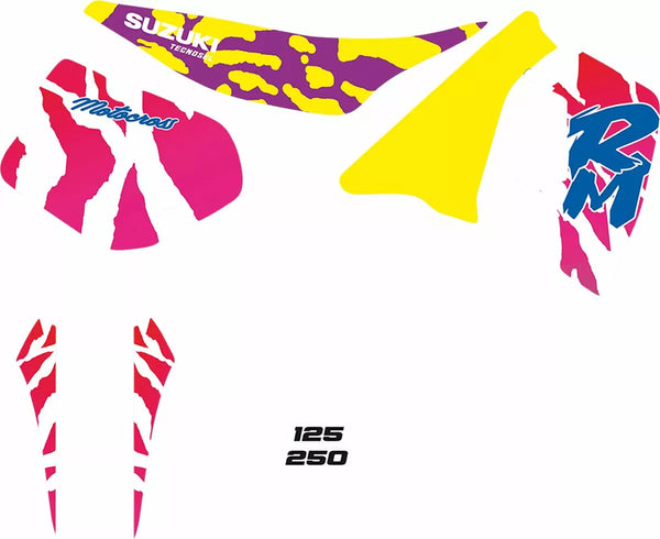 Tecnosel -Grafik -Kit Oem Suzuki 92 23V00