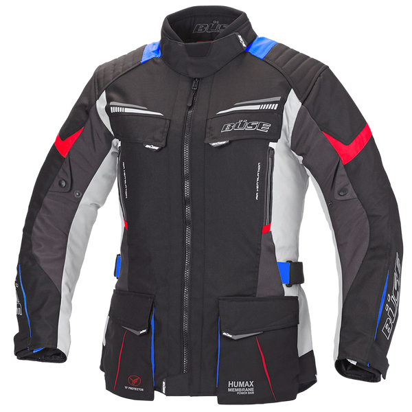 BUSE Women's Textile Mc-Jacket Lago Pro Black /Gray 