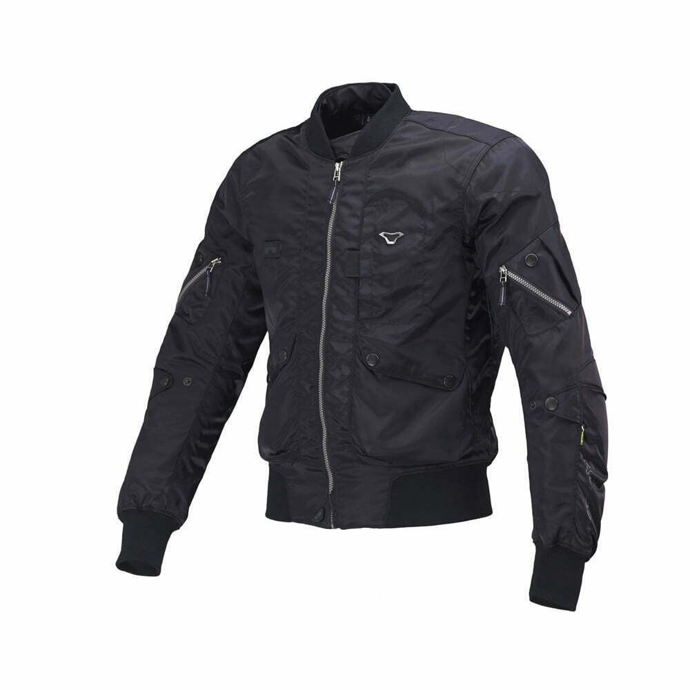 Macna Textile MC Jacke bastisch schwarz