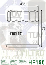 HIFLOFILTRO Oil Filter - HF156 HF156