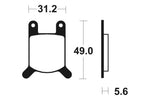 Tecnium Street Organic Brake Pads - MA32 1022477