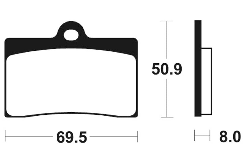 Bio -Bremsbeläge aus Tecnium Street - MA66 1022537