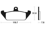 Tecnium Street Organic Brake Pads - MA94 1022564