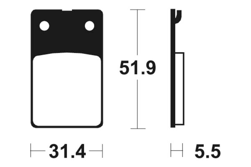 Bio -Bremsbeläge aus Tecnium Street - MA95 1022565