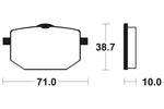 Tecnium Street Organic Brake Pads - MA96 1022566