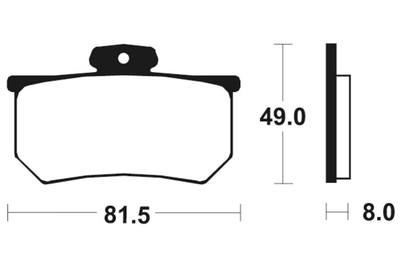 Bio -Bremsbeläge aus Tecnium Street - MA99 1022569