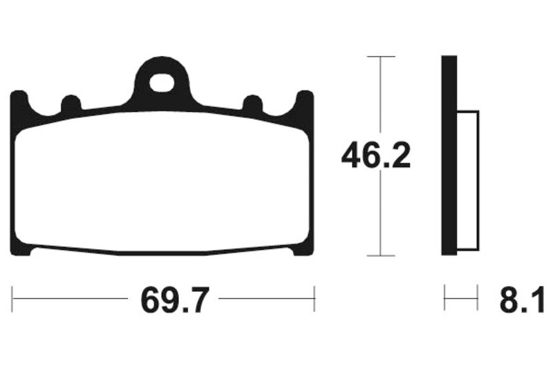 Tecnium Racing Sintered Metall Carbon Bremsbeläge - MCR131 1022573