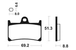 Tecnium Racing Sintered Metall Carbon Bremsbeläge - MCR134 1022574