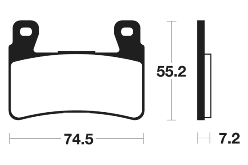 Tecnium Racing Sintered Metall Carbon Bremsbeläge - MCR234 1022585