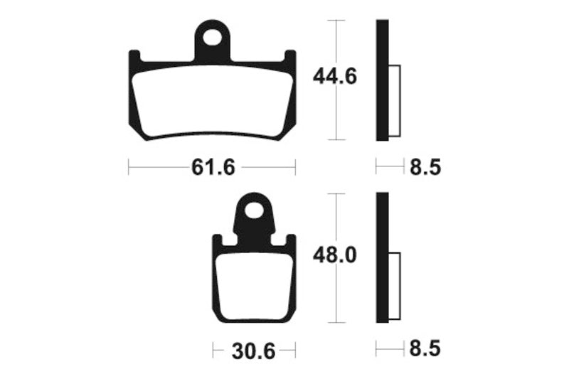 Tecnium Racing Sintered Metall Carbon Bremsbeläge - MCR339 1022595