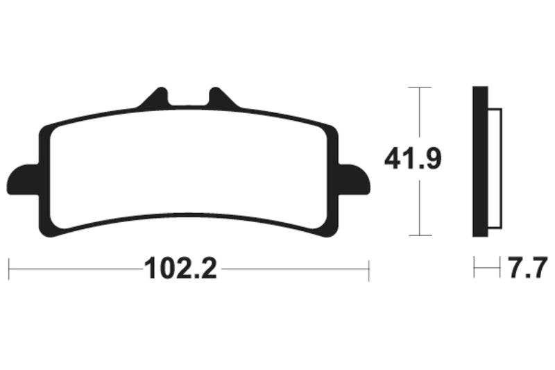 Tecnium Racing Sintered Metall Carbon Bremsbeläge - MCR341 1022596