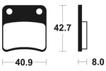 Tecnium scooter organic brake pads - ME170 1022622