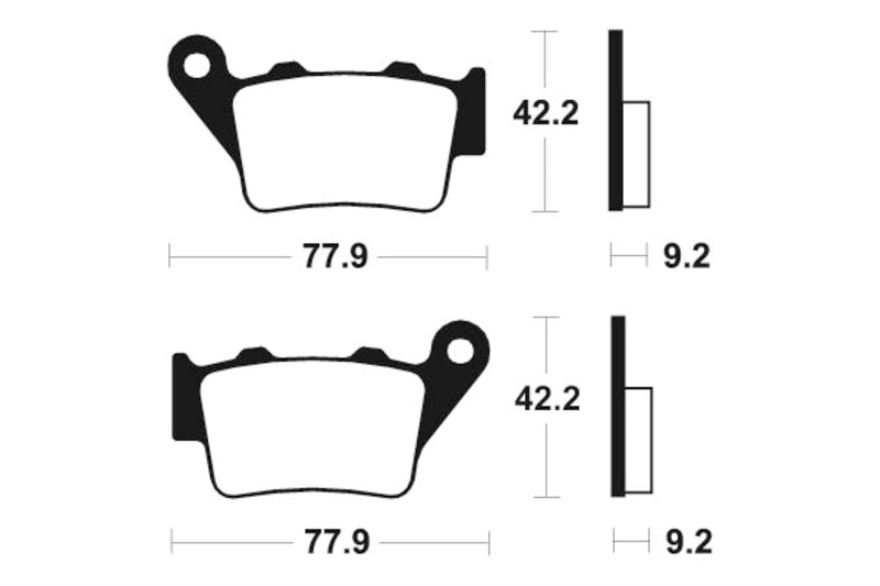 Tecnium scooter organic brake pads - ME175 1022626