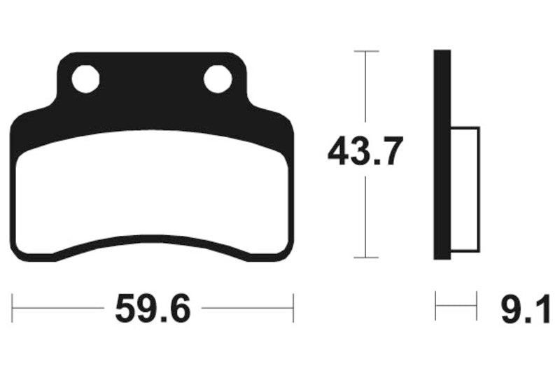 Tecnium Scooter Organic Brake Pads - ME223 1022643