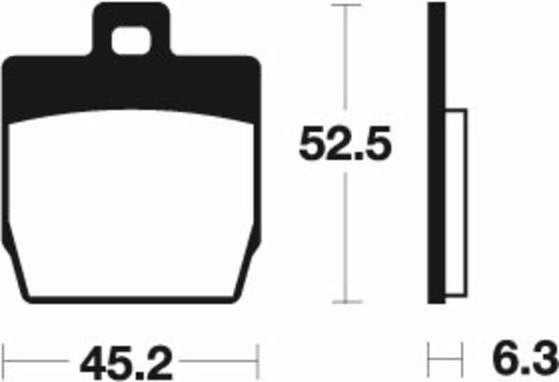 Tecnium Scooter organische Bremsbeläge - ME231 1022648