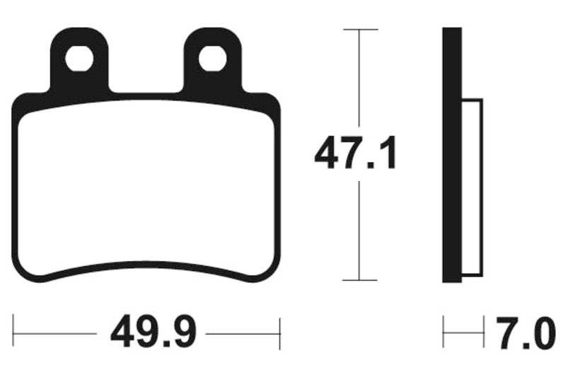 Tecnium Scooter organische Bremsbeläge - ME273 1022661