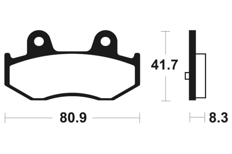 Tecnium Scooter organische Bremsbeläge - ME281 1022666