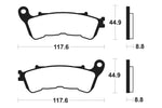 Tecnium Scooter organische Bremsbeläge - ME328 1022679