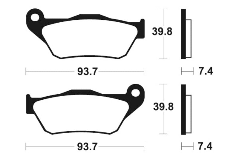 Tecnium scooter organic brake pads - ME337 1022682