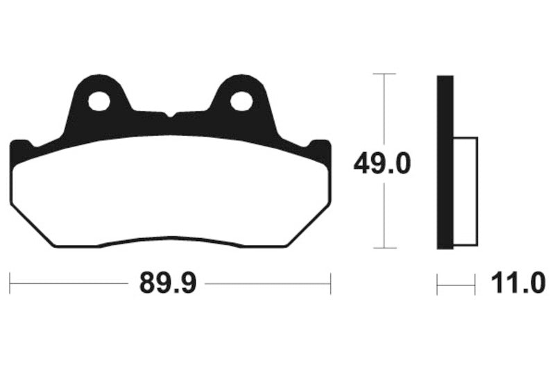 Tecnium Scooter organische Bremsbeläge - ME42 1022701