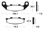 Tecnium Street Performance Sintered Metall Bremsbeläge - MF115 1022718