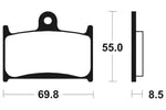 Tecnium Street Performance Sintered Metall Bremsbeläge - MF124 1022721