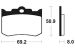 Tecnium Street Performance Sintered Metall Bremsbeläge - MF178 1022740