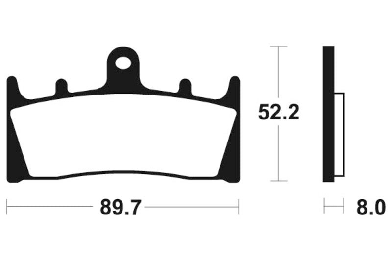 Tecnium Street Performance Sintered Metall Bremsbeläge - MF186 1022743