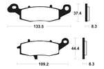 Tecnium Street Performance Sintered Metall Bremsbeläge - MF204 1022748