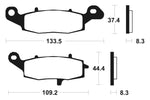 Tecnium Street Performance Sintered Metal Brake Pads - MF205 1022749