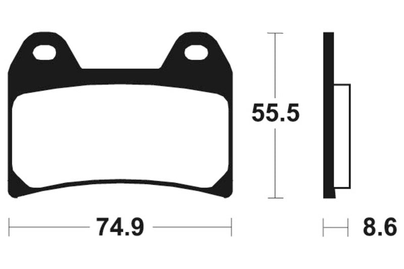 Tecnium Street Performance Sintered Metall Bremsbeläge - MF206 1022750