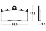 Tecnium Street Performance Sintered Metall Bremsbeläge - MF278 1022762