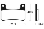 Tecnium Street Performance Sintered Metall Bremsbeläge - MF306 1022767