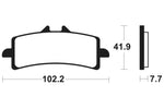 Tecnium Street Performance Sintered Metall Bremsbeläge - MF341 1022777