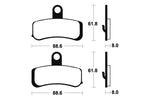 Tecnium Street Performance Sintered Metall Bremsbeläge - MF353 1022781