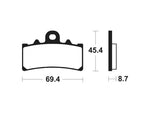 Tecnium Street Performance Sintered Metall Bremsbeläge - MF377 1022787