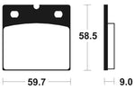 Tecnium Street Performance Sintered Metall Bremsbeläge - MF54 1022798