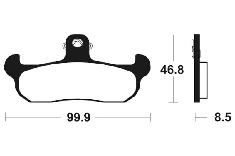 TECNIUM MX/ATV Sintered Metall Bremsbeläge - MO108 1022839