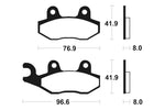 Tecnium MX/ATV Sintered Metal Brake Pads - MO111 1022840