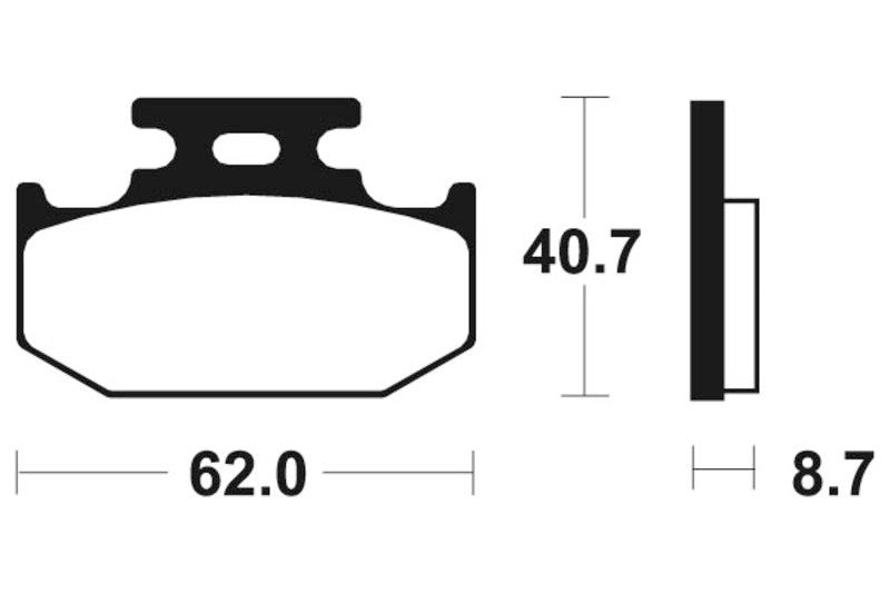 Tecnium MX/ATV Sintered Metal Brake Pads - MO132 1022842