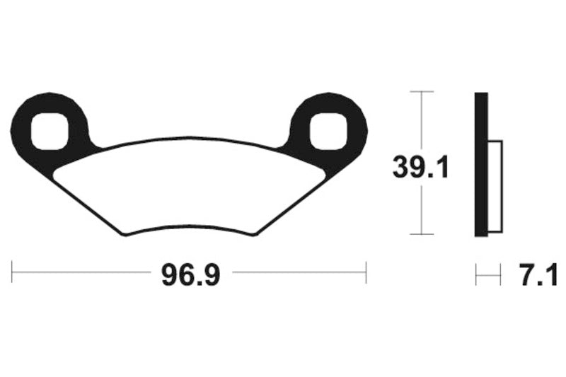 TECNIUM MX/ATV Sinterd Metallbremsbeläge - MO142 1022846