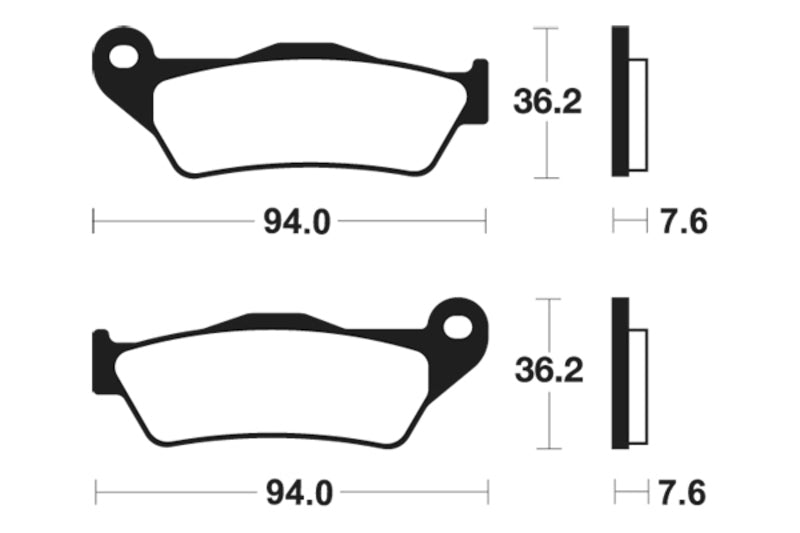 TECNIUM MX/ATV Sinterd Metallbremsbeläge - MO171 1022849