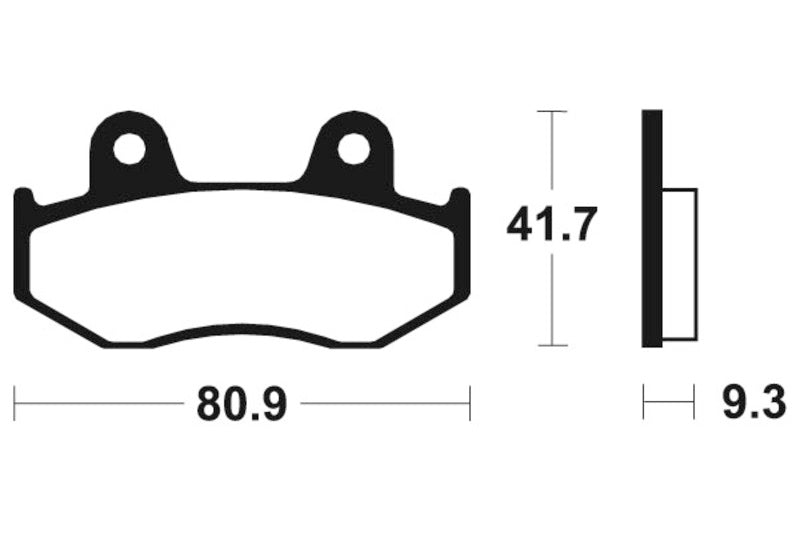 TECNIUM MX/ATV Sintered Metall Bremsbeläge - Mo209 1022856