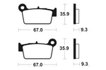 TECNIUM MX/ATV Sinterd Metallbremsbeläge - MO290 1022873