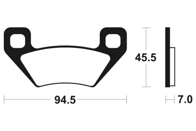 TECNIUM MX/ATV Sinterd Metallbremsbeläge - MO322 1022884