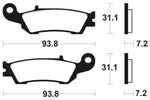 Tecnium MX/ATV Sinterd Metall Bremsbeläge - MO340 102288888888888888888