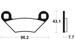 TECNIUM MX/ATV Sintered Metall Bremsbeläge - MO399 1022903