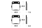 TECNIUM MX/ATV Sinterd Metallbremsbeläge - MO62 1022916