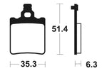 TECNIUM MX/ATV Sintered Metall Bremsbeläge - MO74 1022917